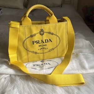 Prada Canapa Girasole 🌻 Small 2 way bag